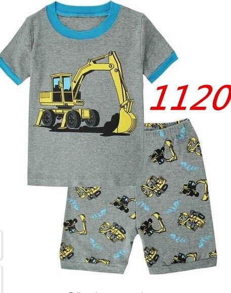 summer Children's clothing sets Fashion cartoon printing Baby girl pajamas suit sets cotton shirts+casual shorts S003