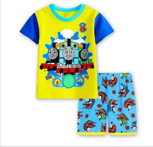 Summer Children's Pajamas set Baby brand Cartoon home clothing girls princess Sleepwear kids pajamas pijamas boys Nightwear Z1