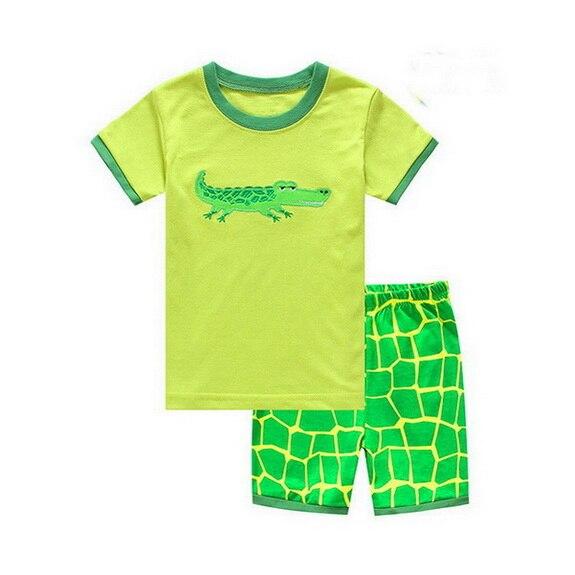 Summer Children's Pajamas set Baby brand Cartoon home clothing girls princess Sleepwear kids pajamas pijamas boys Nightwear Z1
