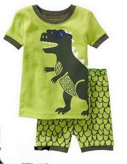 Summer Children's Pajamas set Baby brand Cartoon home clothing girls princess Sleepwear kids pajamas pijamas boys Nightwear Z1