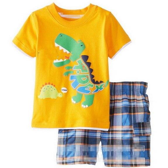 Summer Children's Pajamas set Baby brand Cartoon home clothing girls princess Sleepwear kids pajamas pijamas boys Nightwear Z1