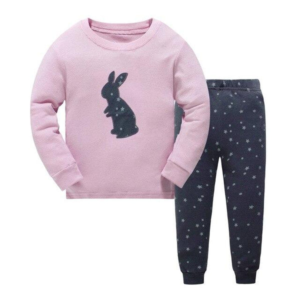 Brand kids Pajamas Sets Cartoon animal pattern nightgown Children cotton Pyjamas girls boys lovely soft sleepwear clothes set