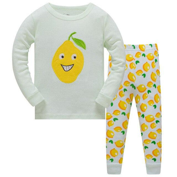 Brand kids Pajamas Sets Cartoon animal pattern nightgown Children cotton Pyjamas girls boys lovely soft sleepwear clothes set