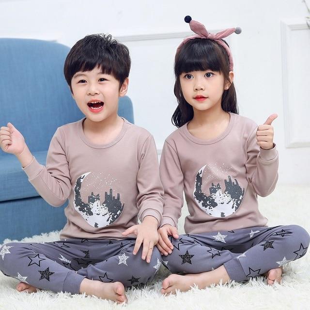 Kids Clothes Big Boys Girls Pajamas Sets Unicornio Pyjamas Kids Sleepwear Cotton Nightwear Homewear Cartoon Toddler Baby Pyjama