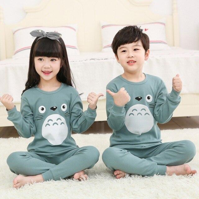 Kids Clothes Big Boys Girls Pajamas Sets Unicornio Pyjamas Kids Sleepwear Cotton Nightwear Homewear Cartoon Toddler Baby Pyjama