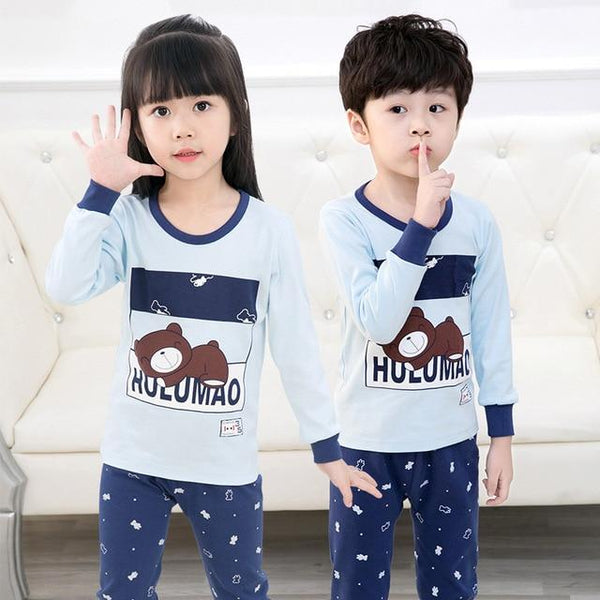 Kids Clothes Big Boys Girls Pajamas Sets Unicornio Pyjamas Kids Sleepwear Cotton Nightwear Homewear Cartoon Toddler Baby Pyjama