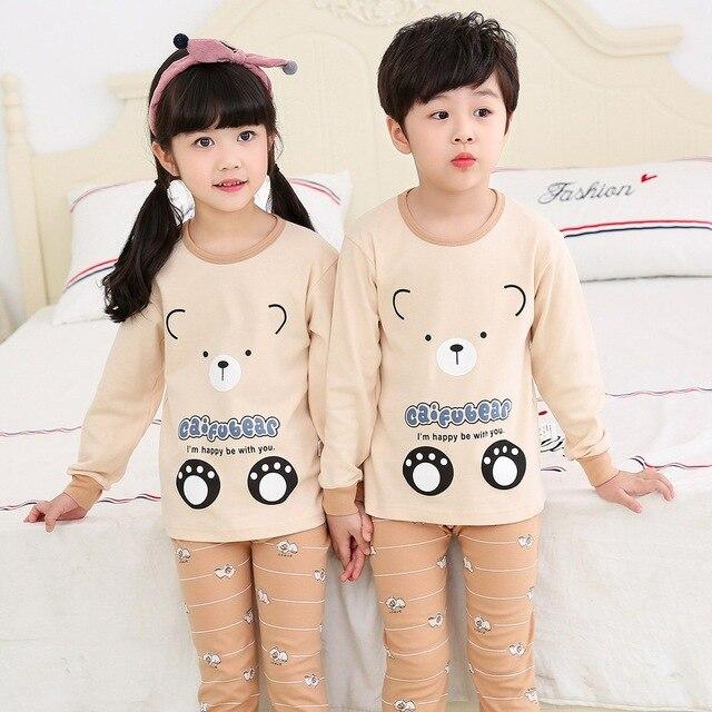 Kids Clothes Big Boys Girls Pajamas Sets Unicornio Pyjamas Kids Sleepwear Cotton Nightwear Homewear Cartoon Toddler Baby Pyjama