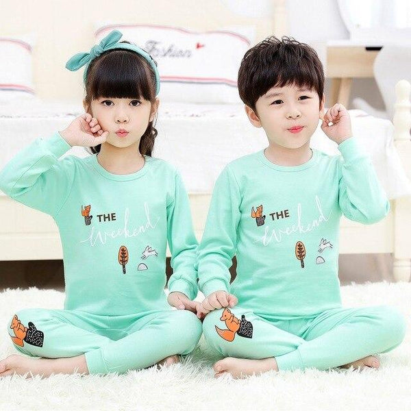Kids Clothes Big Boys Girls Pajamas Sets Unicornio Pyjamas Kids Sleepwear Cotton Nightwear Homewear Cartoon Toddler Baby Pyjama