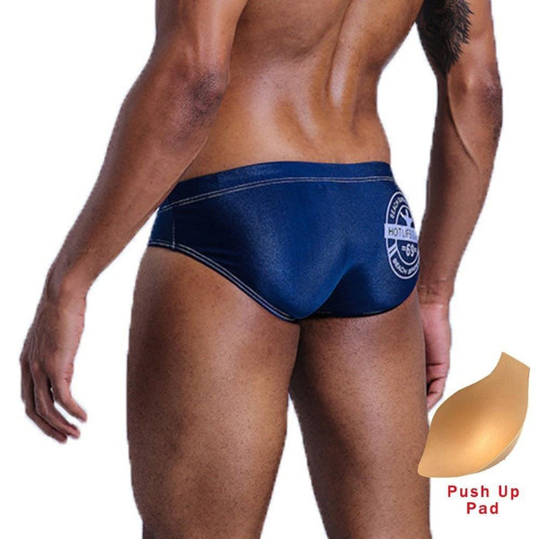 Swimwear Men Sexy Mens Swim Briefs Swimming Trunks Swimsuit Push Up Pad Low Waist Gay Swimwear Swim Beach Shorts Zwembroek Heren
