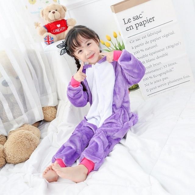 Animal Pajamas Girls Unicorn Winter Children pajama kids pijama de unicornio infantil pyjama licorne enfant pillamas animales