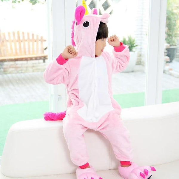 Animal Pajamas Girls Unicorn Winter Children pajama kids pijama de unicornio infantil pyjama licorne enfant pillamas animales