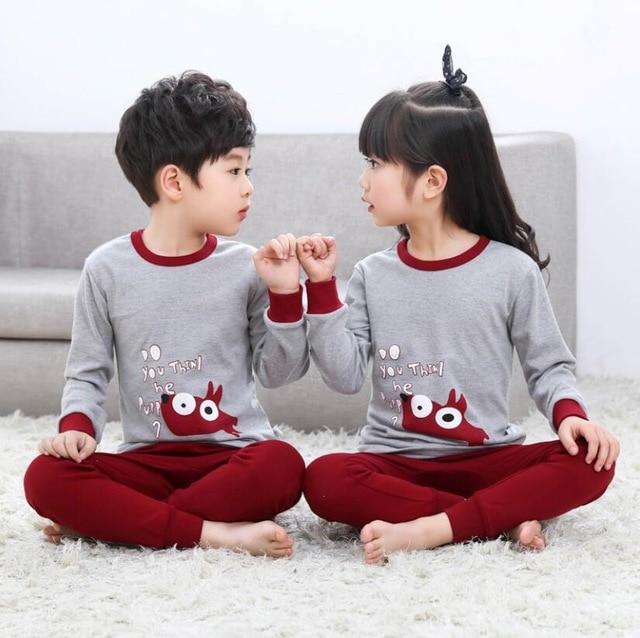 Kids Boys Sleepwear baby girl spring cotton sets Children Homewear Pajamas for Boy Pyjamas Kids Nightwear 2-13Y teenage clothes