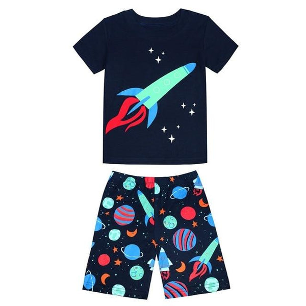 Summer 2019 Children's Pajamas Sets Cotton Baby Girls Short Sleeved Cartoon Sleepwear Kids Pyjama Enfant Boys Pyjamas PJS