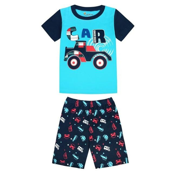 Summer 2019 Children's Pajamas Sets Cotton Baby Girls Short Sleeved Cartoon Sleepwear Kids Pyjama Enfant Boys Pyjamas PJS