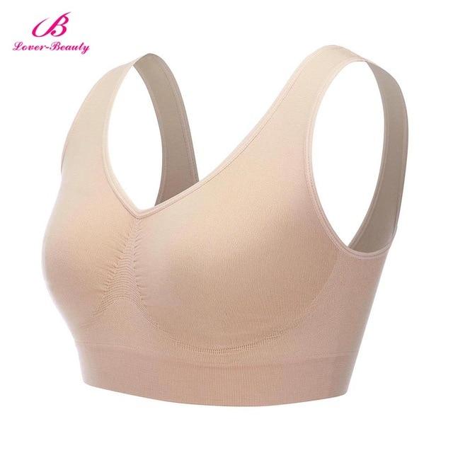 Women Sexy Bras Crop Top Fitness Sports Sleepwear Bra Women Seamless Tops Push Up One Piece Bra Plus Size S-XXXL B