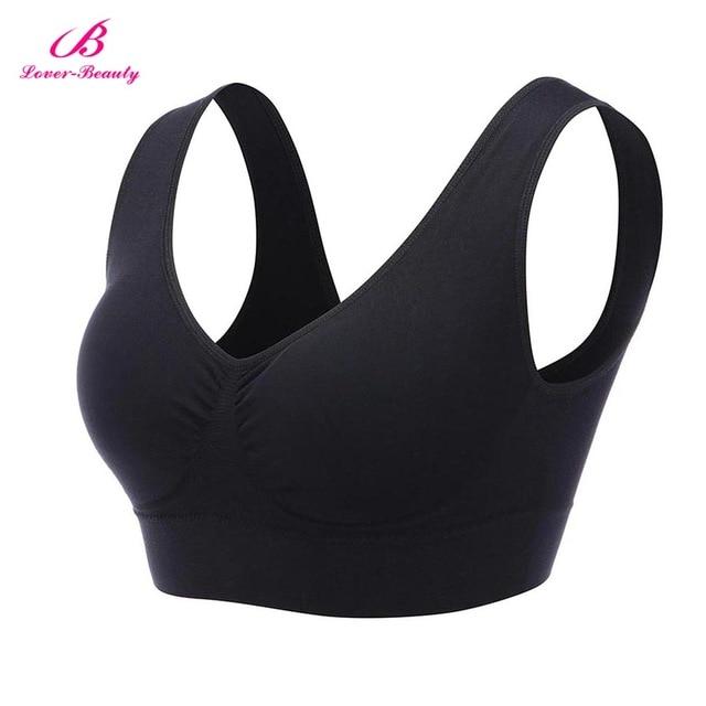 Women Sexy Bras Crop Top Fitness Sports Sleepwear Bra Women Seamless Tops Push Up One Piece Bra Plus Size S-XXXL B