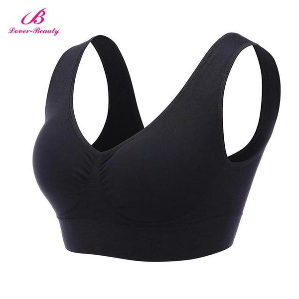 Women Sexy Bras Crop Top Fitness Sports Sleepwear Bra Women Seamless Tops Push Up One Piece Bra Plus Size S-XXXL B