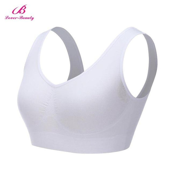 Women Sexy Bras Crop Top Fitness Sports Sleepwear Bra Women Seamless Tops Push Up One Piece Bra Plus Size S-XXXL B