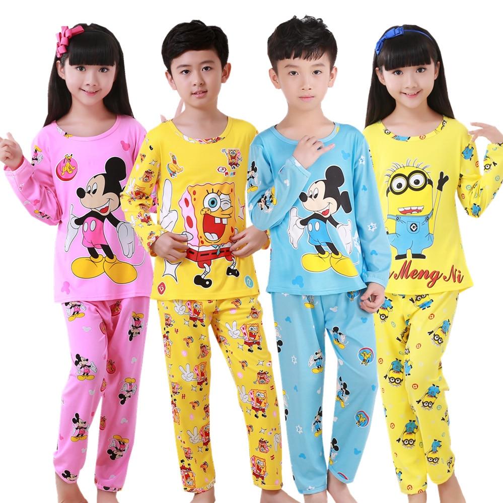 Autumn Winter Children Pajamas Sets Long Sleeve Cartoon Kids Fashion Girl Clothes Suit Children's Pyjamas Boy Home Clothes Wear