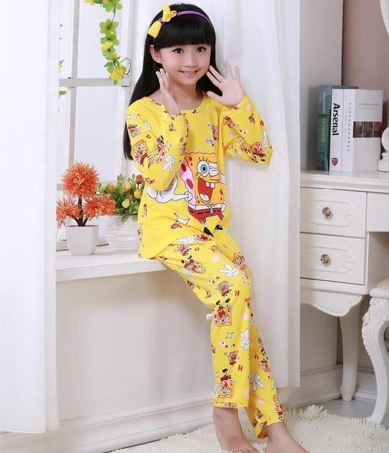 Autumn Winter Children Pajamas Sets Long Sleeve Cartoon Kids Fashion Girl Clothes Suit Children's Pyjamas Boy Home Clothes Wear