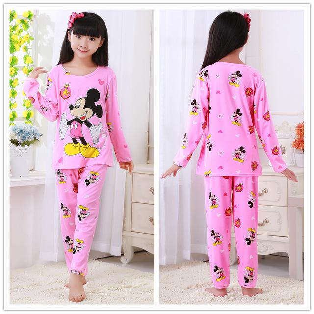 Autumn Winter Children Pajamas Sets Long Sleeve Cartoon Kids Fashion Girl Clothes Suit Children's Pyjamas Boy Home Clothes Wear