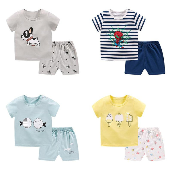 pyjamas kids cotton toddler cartoon children pajamas sets for baby girls boys pijama spiderman stitch pyjama enfant garcon modis