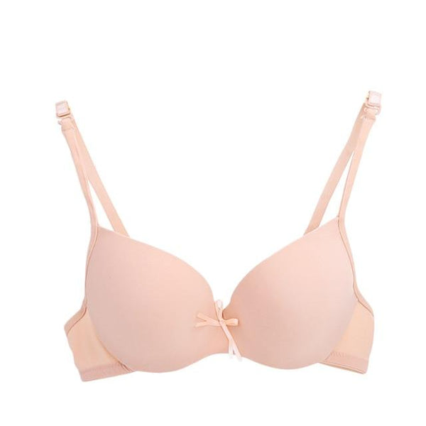 Women One-piece Seamless Bow Bra Lingerie Deep V Sexy Push Up Bra Soft Comfortable Underwear