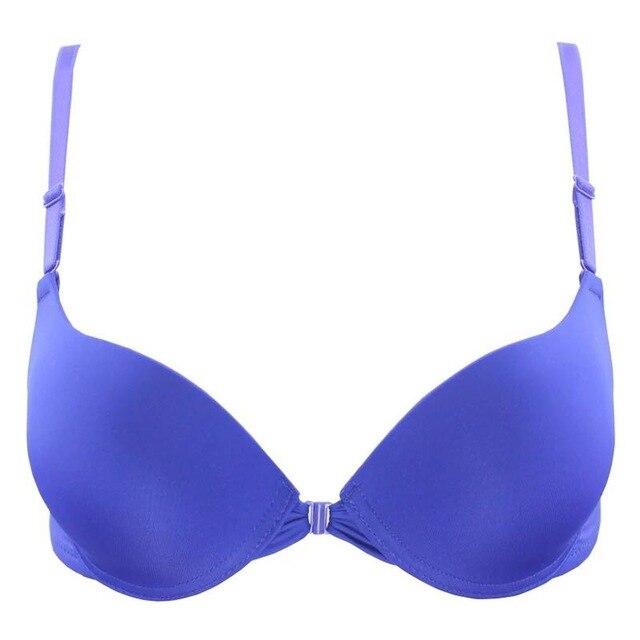 Front buckle gathered bra adjustment type on the sexy beauty back bra closed the breast bra push up lingerie