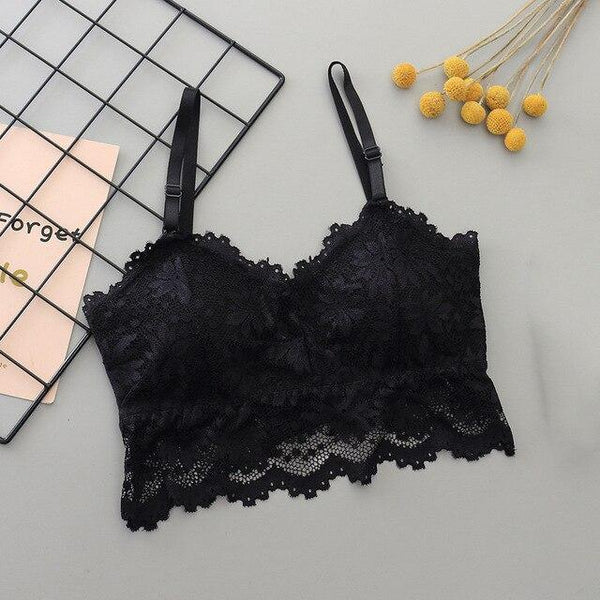 Women Sexy Bra Lace Bralette Lingerie Underwear Wireless Padded Seamless Bra Ultra Strap Padded Bras for Women Brassiere Bh