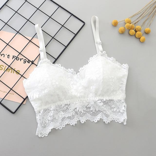 Women Sexy Bra Lace Bralette Lingerie Underwear Wireless Padded Seamless Bra Ultra Strap Padded Bras for Women Brassiere Bh