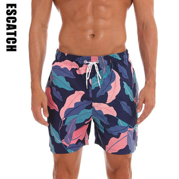 2019 New Men's Swim Trunks Quick Dry Beach Shorts with Pockets Short Swiming Trunks with Mesh Lining Swimwear Bathing Suits