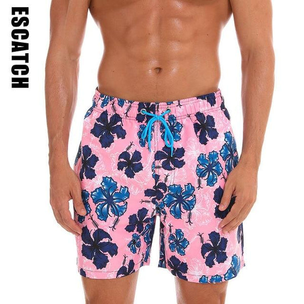 2019 New Men's Swim Trunks Quick Dry Beach Shorts with Pockets Short Swiming Trunks with Mesh Lining Swimwear Bathing Suits