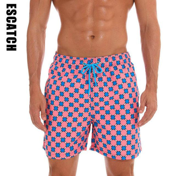 2019 New Men's Swim Trunks Quick Dry Beach Shorts with Pockets Short Swiming Trunks with Mesh Lining Swimwear Bathing Suits