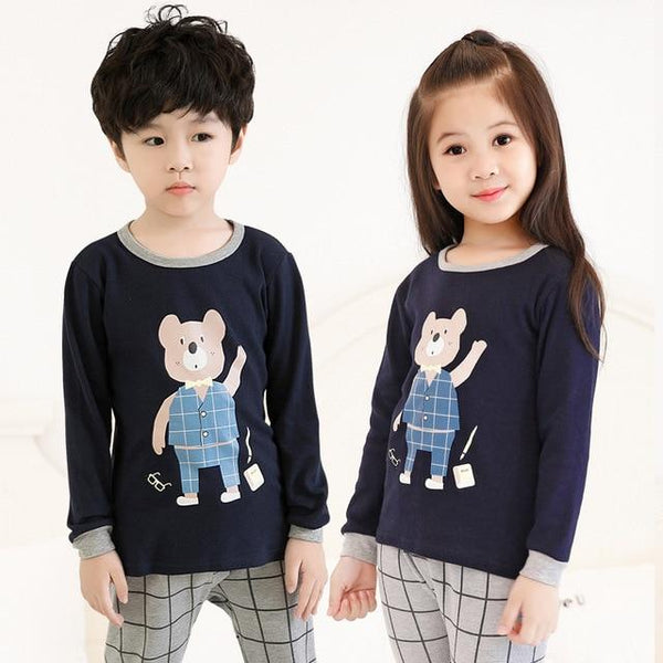 Autumn Boys Night Suit Pyjamas Kids Baby Sleepwear Long Sleeve Christmas Pajamas Set Baby Girl Clothes Children Pijamas Infantil