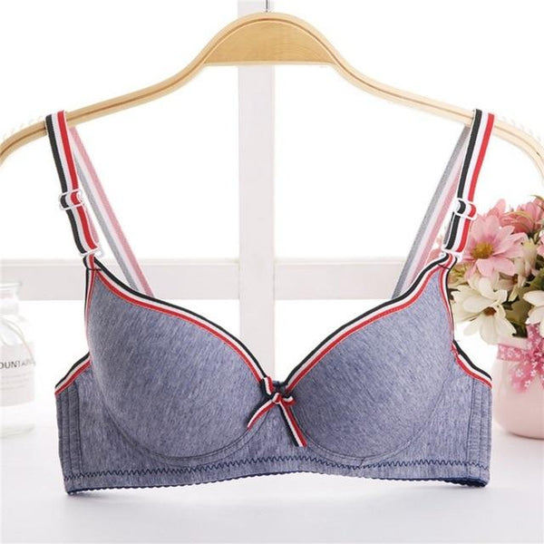 Fashion Striped Bralette Fashion Bra Women Sexy Lingerie Push Up Patchwork Tops Bra Brassiere Lingerie