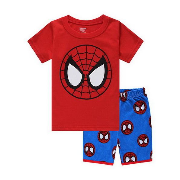 Childen Pijama Bebe Night Wear Infantil Pajamas Summer Toddler Boy Sleepwear Pijama Kids Short Sleeve Homewear Clothes  YW121