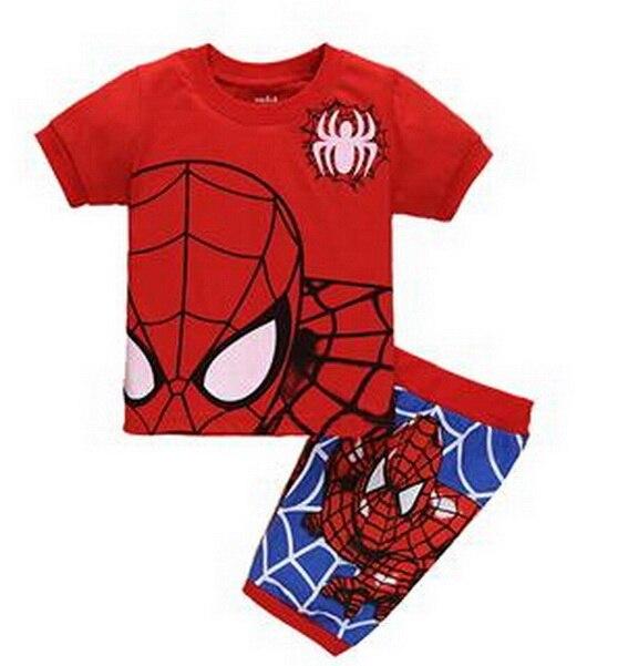 Childen Pijama Bebe Night Wear Infantil Pajamas Summer Toddler Boy Sleepwear Pijama Kids Short Sleeve Homewear Clothes  YW121
