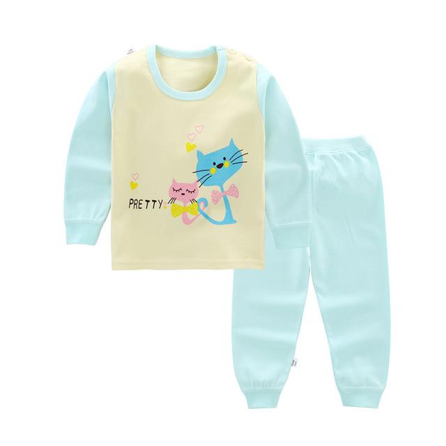 100 Cotton Boys Pajamas Children's Sleepwear Baby Nightwear Pyjamas Kids Boys Pajamas Baby Girl Clothes Pyjama