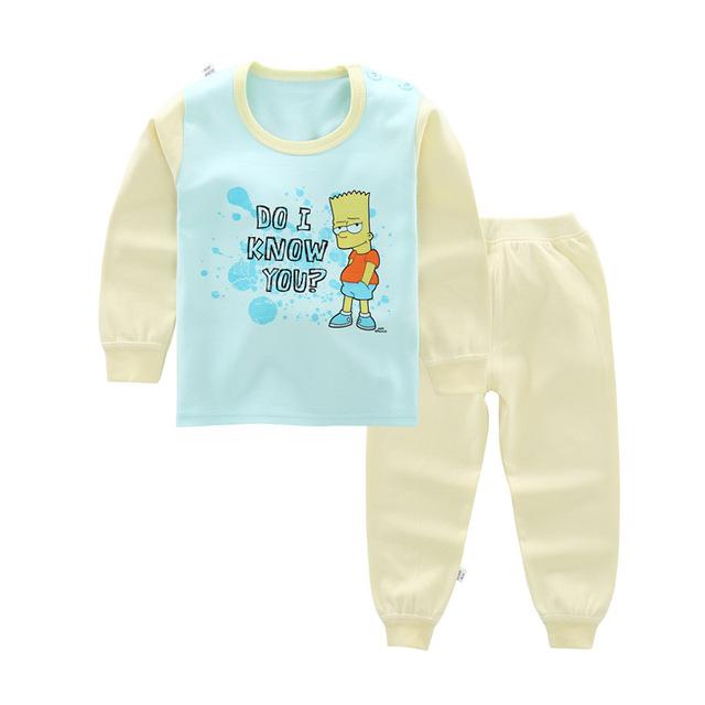 100 Cotton Boys Pajamas Children's Sleepwear Baby Nightwear Pyjamas Kids Boys Pajamas Baby Girl Clothes Pyjama