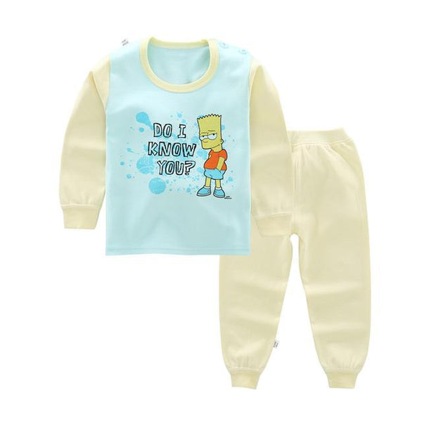 100 Cotton Boys Pajamas Children's Sleepwear Baby Nightwear Pyjamas Kids Boys Pajamas Baby Girl Clothes Pyjama