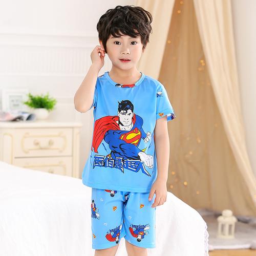 Cartoon Children Short Sleeve Pajamas 2019 Boy Girl Spring Summer Sleepwear Baby Nightwear Child Gift Kids Lovely Pyjamas Set