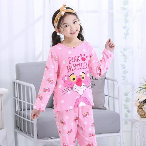 New Sale 2019 Spring Summer Girl Sleepwears Suits Lovely Gilr Pajamas Children Pyjamas Girls Cartoon Pijamas Kids Clothing Set