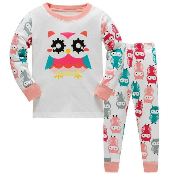 NEW 2019 girlys nightwear girls family christmas pajamas cartoon kids pajama sets,children sleepwear toddler baby pyjamas 3T-8T
