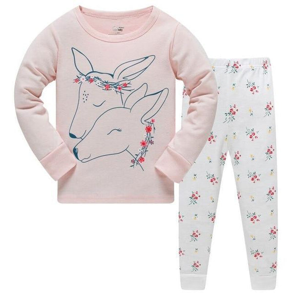 NEW 2019 girlys nightwear girls family christmas pajamas cartoon kids pajama sets,children sleepwear toddler baby pyjamas 3T-8T