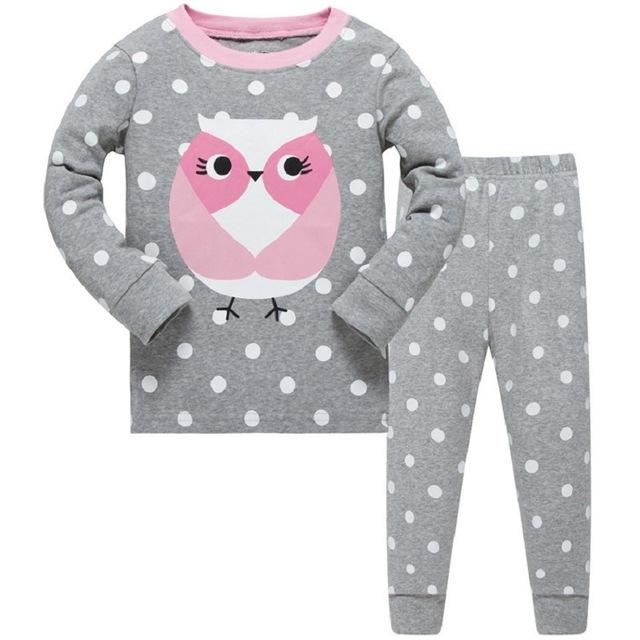 NEW 2019 girlys nightwear girls family christmas pajamas cartoon kids pajama sets,children sleepwear toddler baby pyjamas 3T-8T