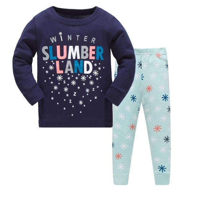 NEW 2019 girlys nightwear girls family christmas pajamas cartoon kids pajama sets,children sleepwear toddler baby pyjamas 3T-8T