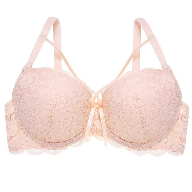 Sexy Lace Bra Fashion Racerback Floral Bras For Women B C Cup Underwire Lingerie Bralette Female Bow Brallete Brassiere 36 42