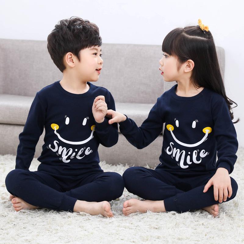 Winter Kids Pajamas Sleepwear Big Boys Girls Pajamas Sets 100-150cm Kids Clothes Nightwear Homewear Toddler Clothes Garcon Suits