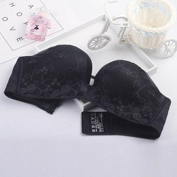 Sexy Backless Bras For Women Lingerie Push Up Brassiere 1/2 Cup Seamless Invisible Bralette Fashion Underwear With Straps #D