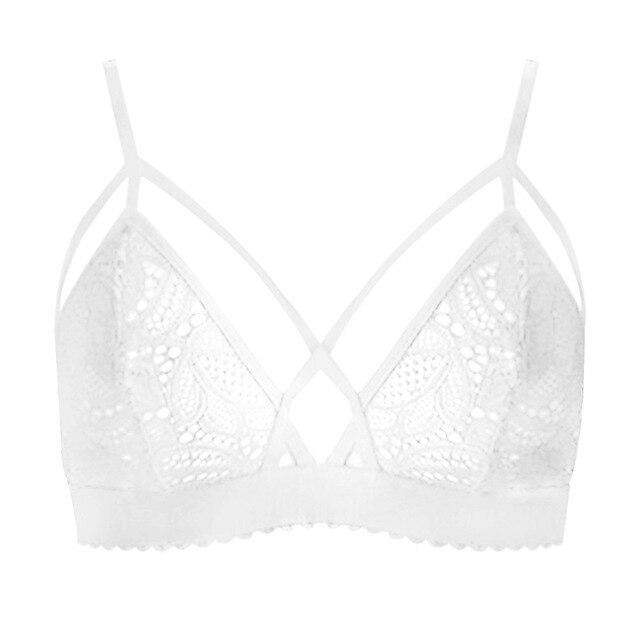 Sexy Floral Lace Bras for Women Seamless Bralette Transparent Cup Wireless Bras Brassiere Lingerie Plus Size Underwear #F